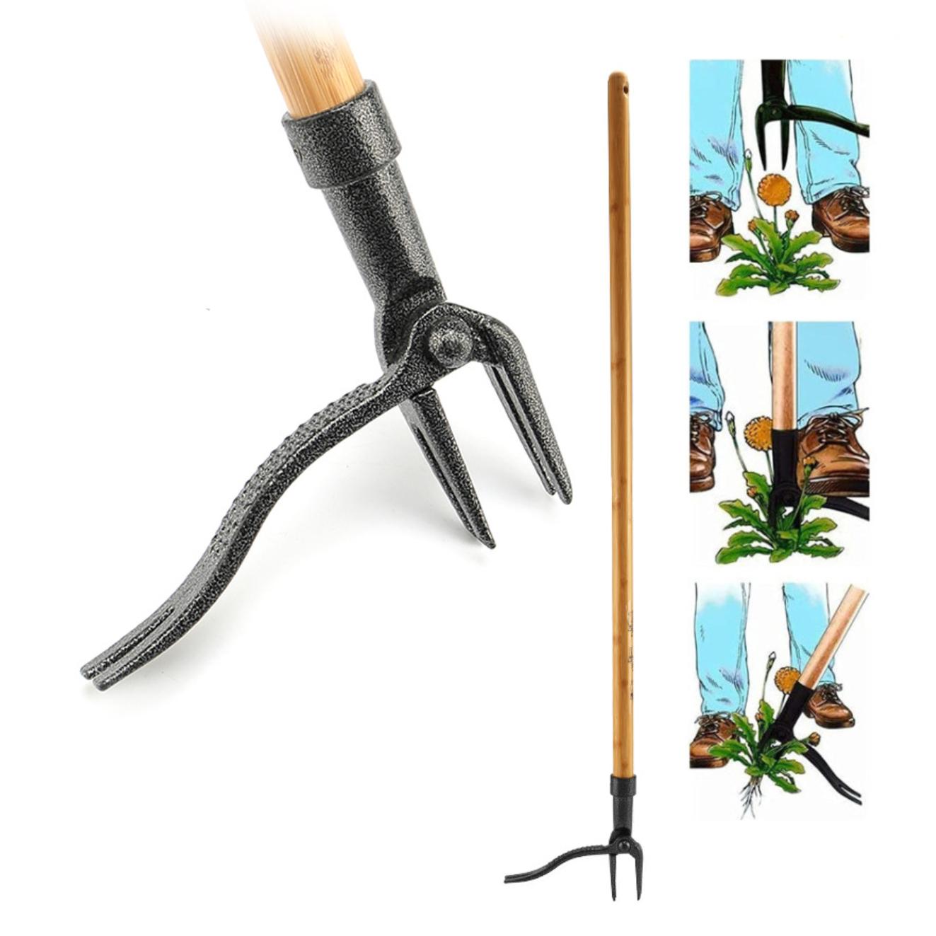 Grampa's Weeder The Original Stand Up Weed Puller Tool with Long Handle